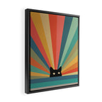 Cat Landscape 165C Framed Canvas Print Gallery Image 2