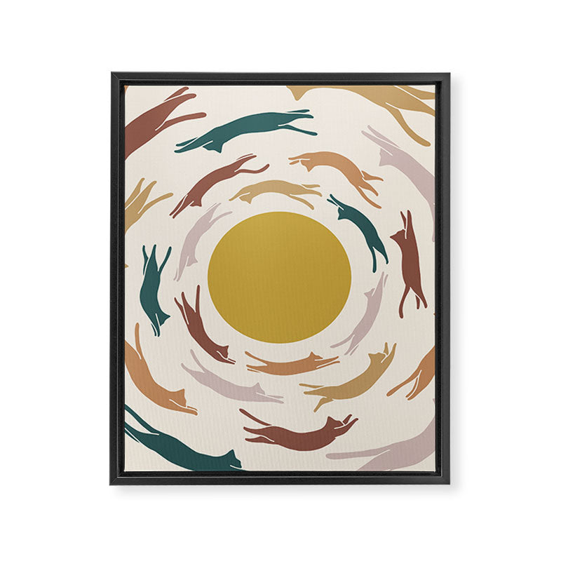 Cat Landscape 166 Framed Canvas Print Gallery Image 8