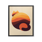 Cat Landscape 167 Framed Canvas Print Gallery Image 8