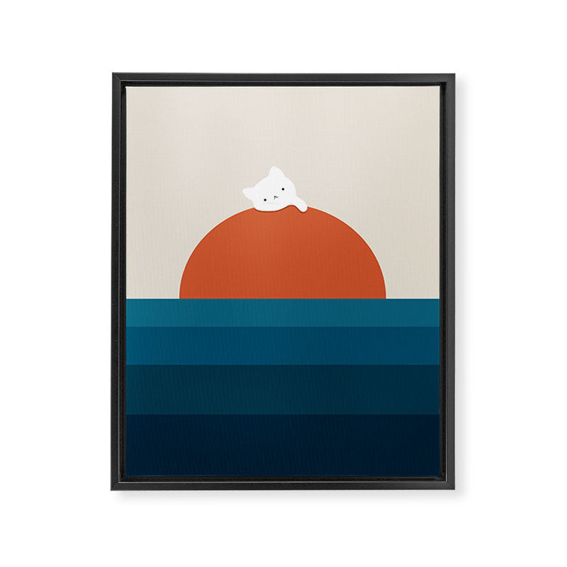 Cat Landscape 169 Framed Canvas Print Gallery Image 8