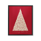 Cat Landscape 169: Merry Catsmas Framed Canvas Print Gallery Image 6