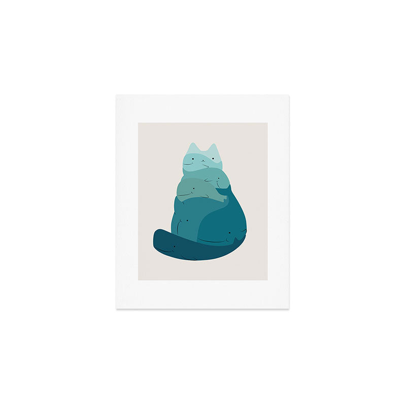 Cat Landscape 171: A Hungry Cat Art Print Gallery Image 1