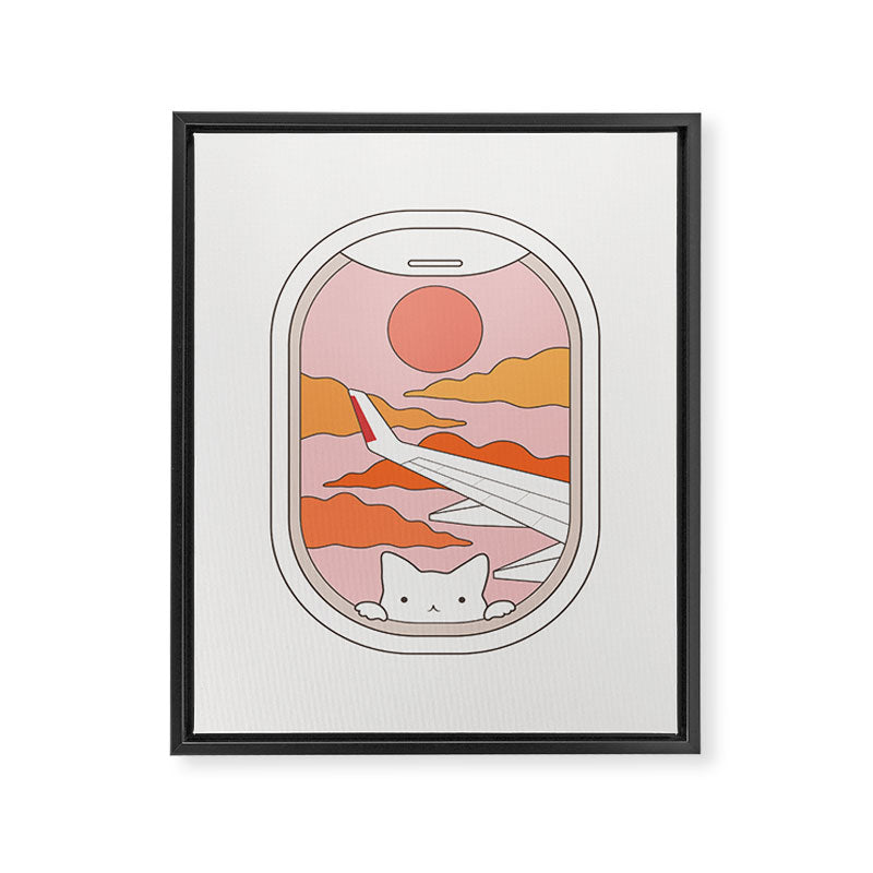 Cat Landscape 173 Framed Canvas Print Gallery Image 6