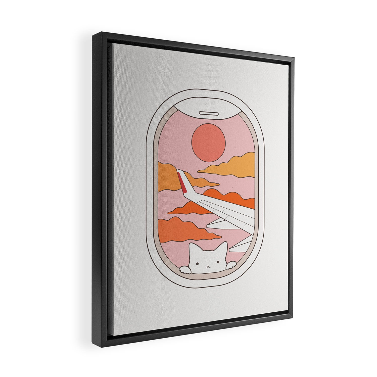 Cat Landscape 173 Framed Canvas Print Gallery Image 2