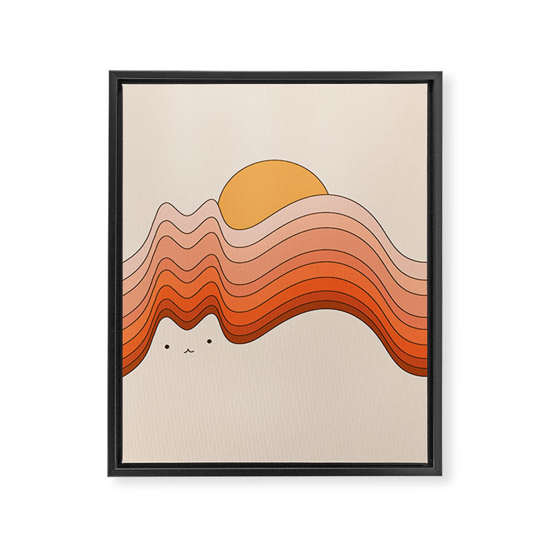 Cat Landscape 174 Framed Canvas Print Gallery Image 8