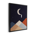 Cat Landscape 176 Hang on the Moon Framed Canvas Print Gallery Image 2