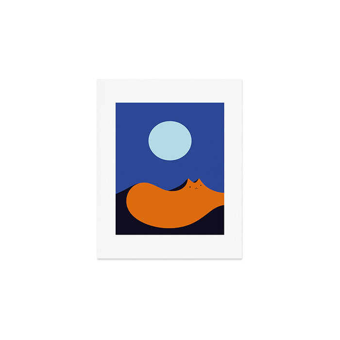 Cat Landscape 179: Lunar Mirage Art Print Gallery Image 1