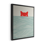 Cat Landscape 180: Sunrise Cat Framed Canvas Print Gallery Image 2