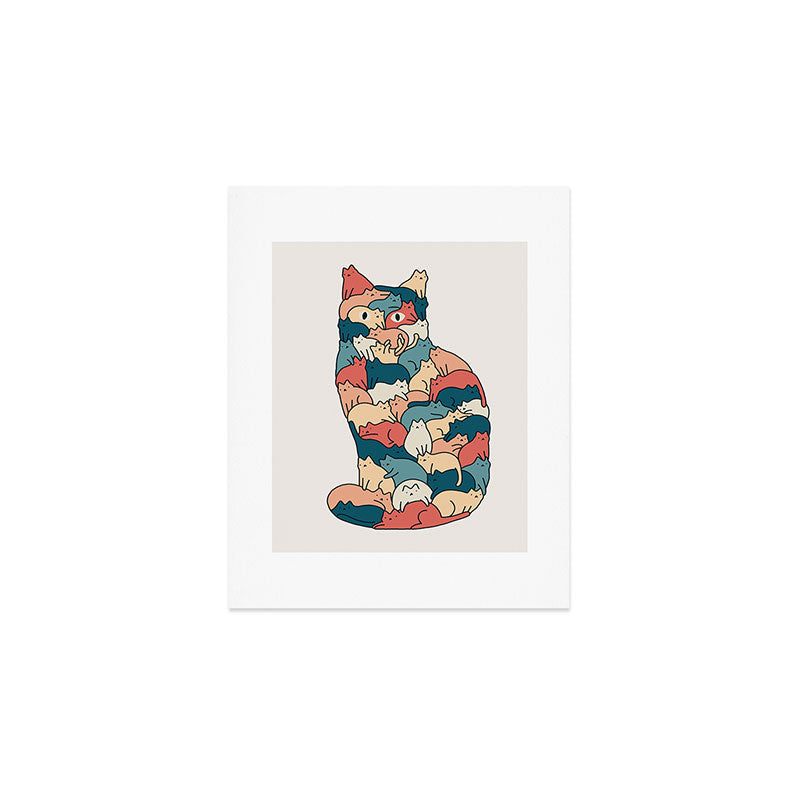 Cat Landscape 185: How many cats? Art Print Gallery Image 1