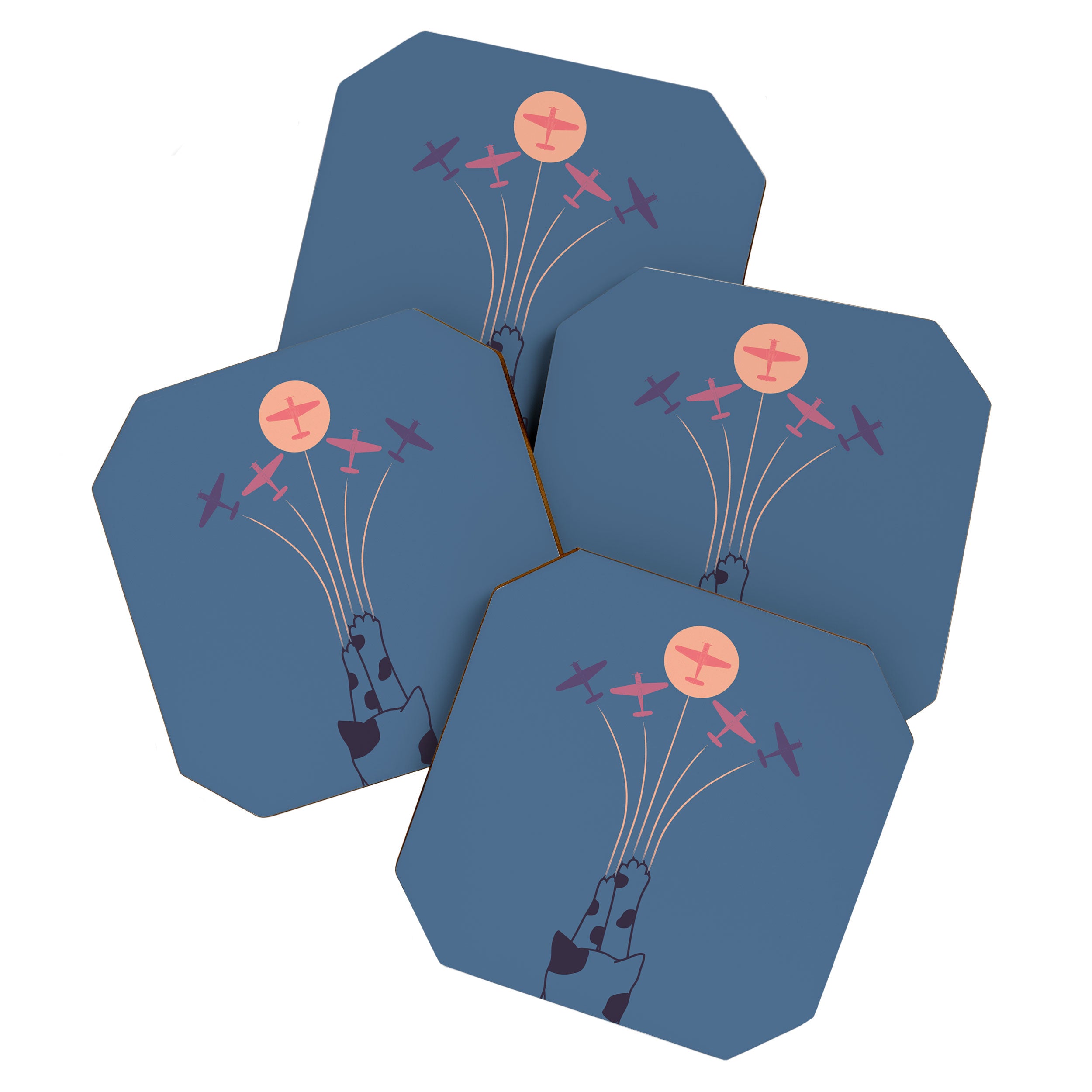Cat Landscape 19 Coaster Gallery Image 1