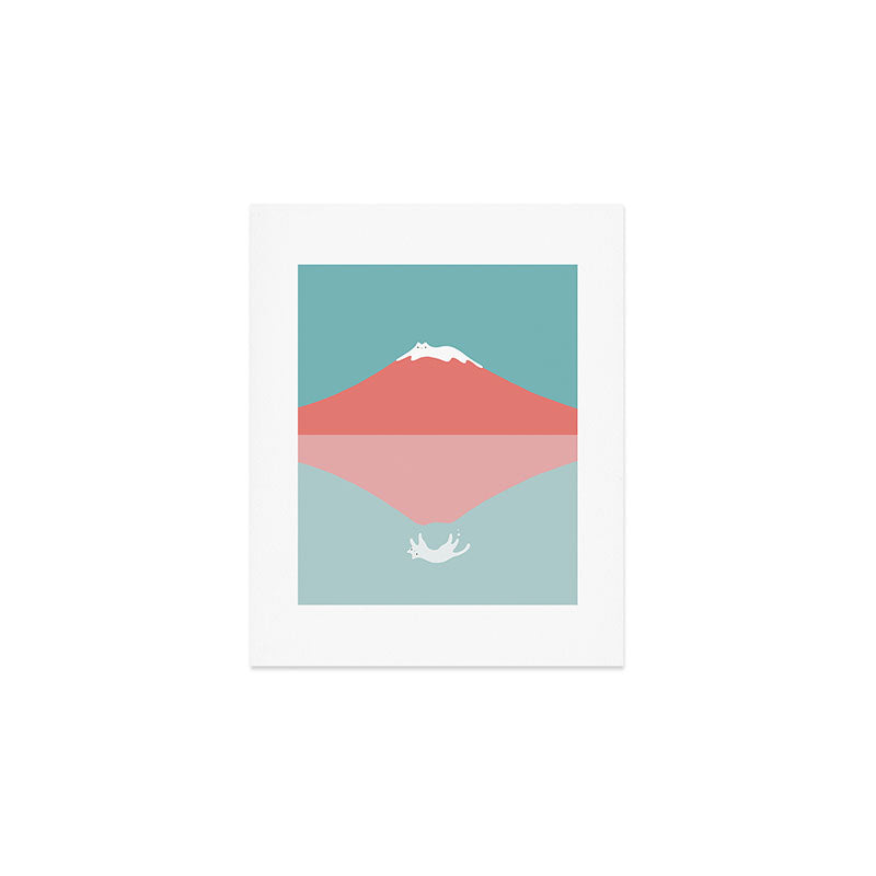 Cat Landscape 194: Reflection Art Print Gallery Image 1