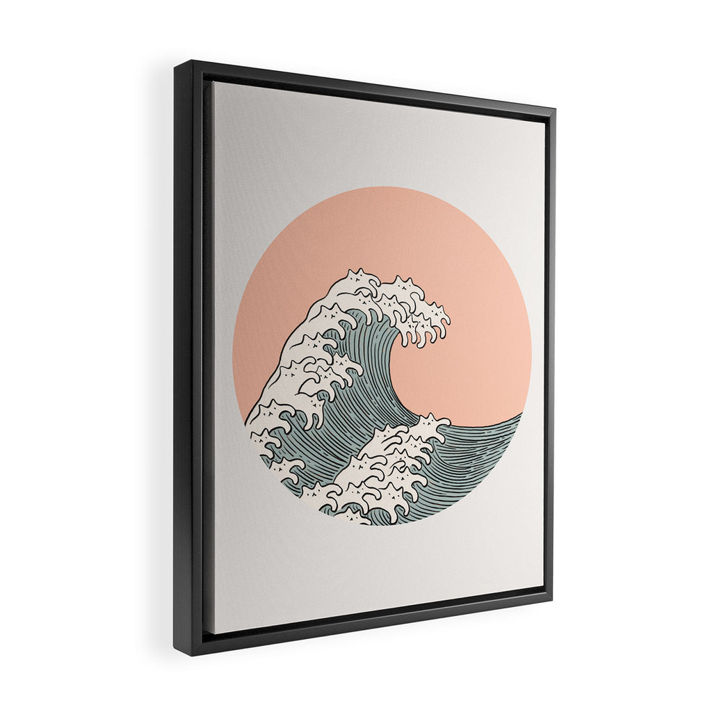 Cat Landscape 201: The Cat Wave Framed Canvas Print Gallery Image 2