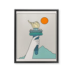 Cat Landscape 22 Framed Canvas Print Gallery Image 6