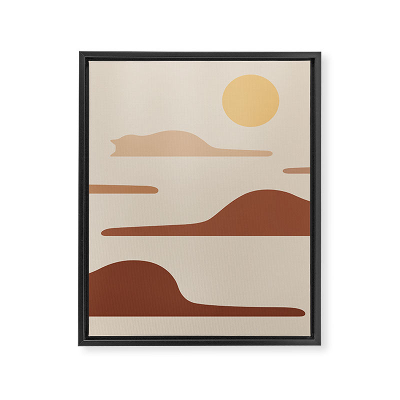 Cat Landscape 27 Framed Canvas Print Gallery Image 6