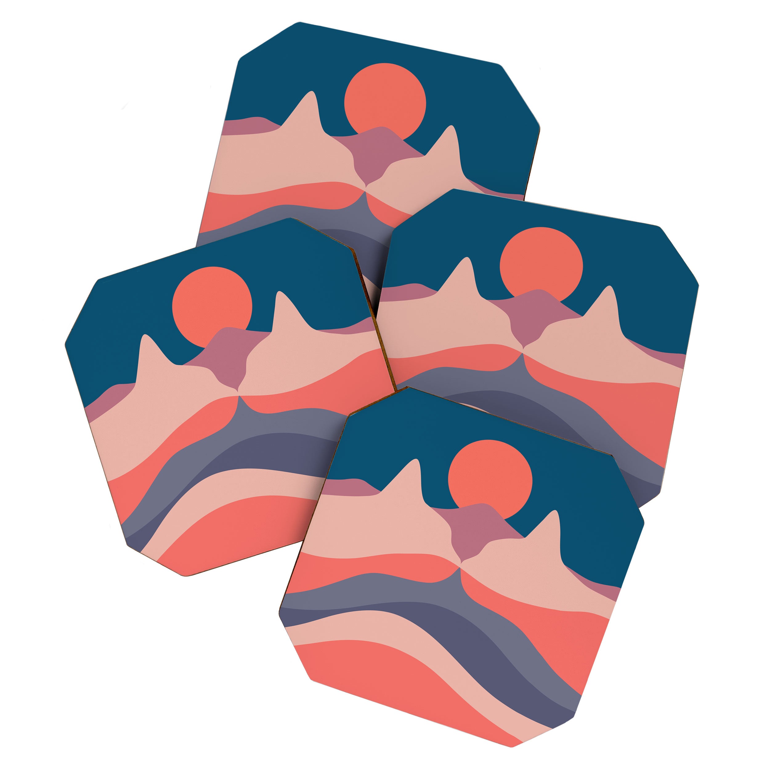 Cat Landscape 29 Coaster Gallery Image 1