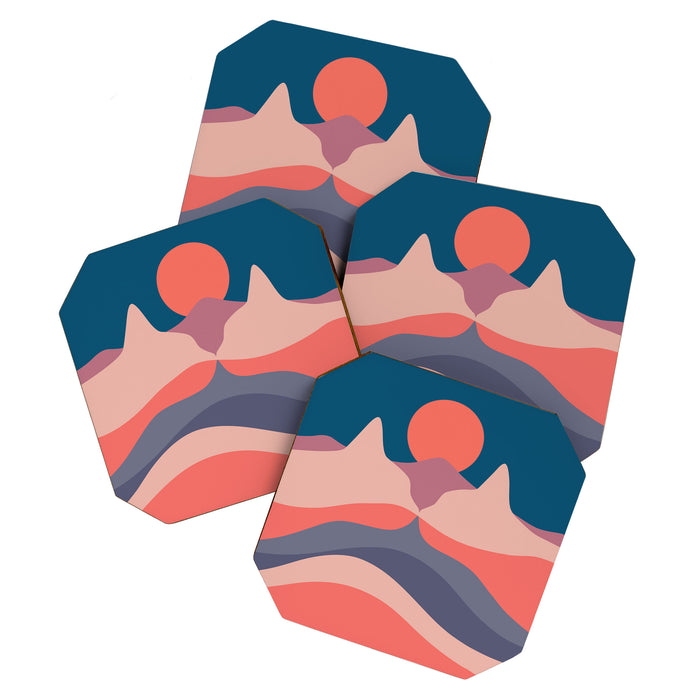Cat Landscape 29 Coaster Gallery Image 1