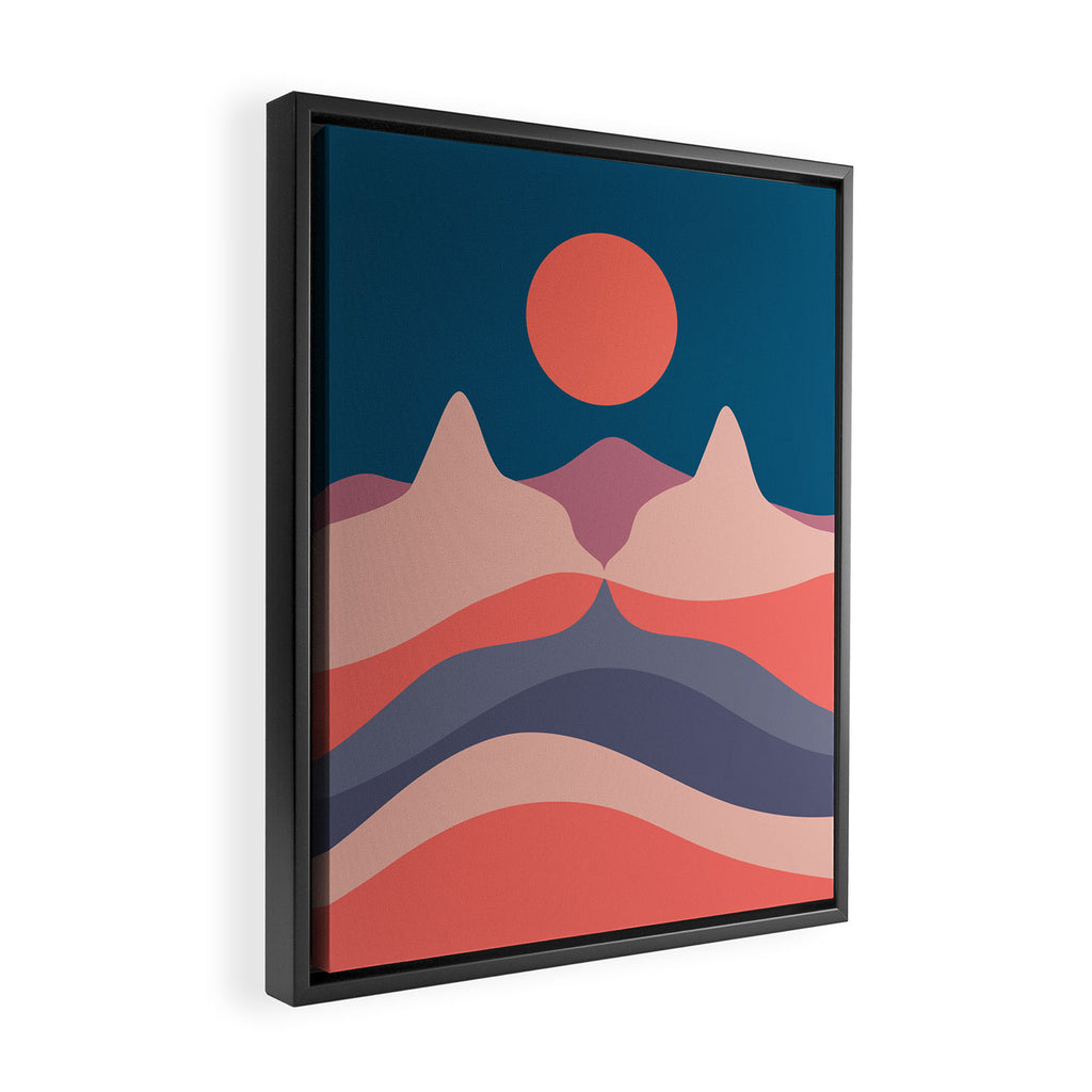Cat Landscape 29 Framed Canvas Print Gallery Image 2
