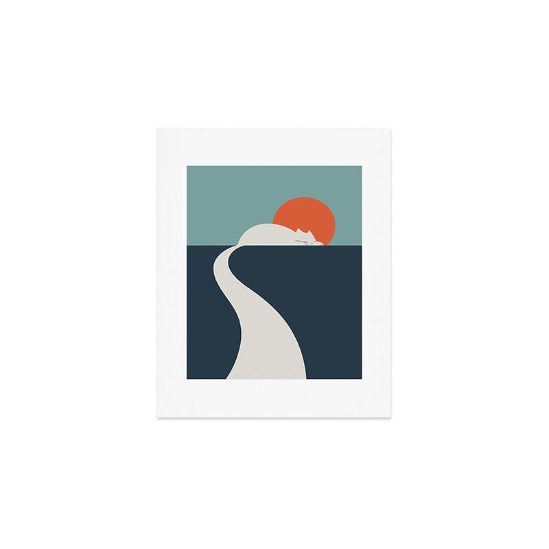 Cat Landscape 3 : Cat road Art Print Gallery Image 1