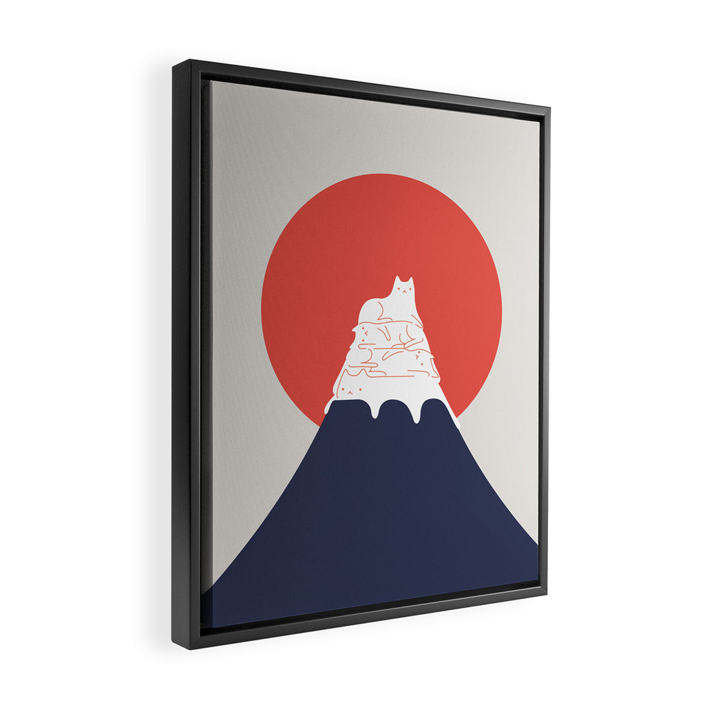 Cat Landscape 30 Framed Canvas Print Gallery Image 2