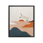 Cat Landscape 31C Framed Canvas Print Gallery Image 6