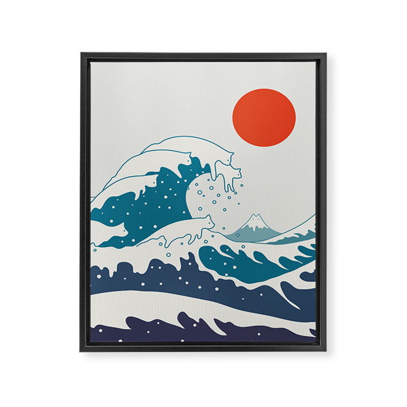 Cat Landscape 34 Framed Canvas Print Gallery Image 6