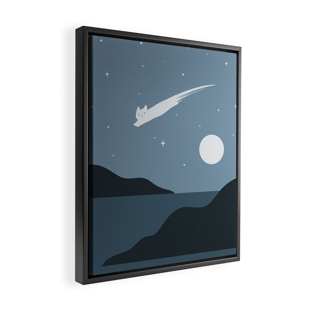 Cat Landscape 43 Framed Canvas Print Gallery Image 2