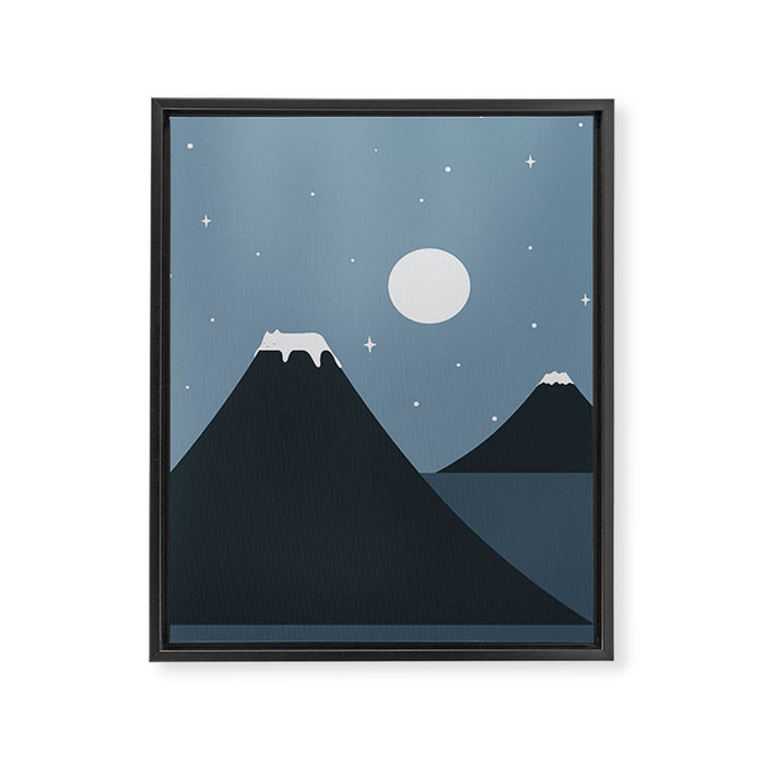 Cat Landscape 44 Framed Canvas Print Gallery Image 1