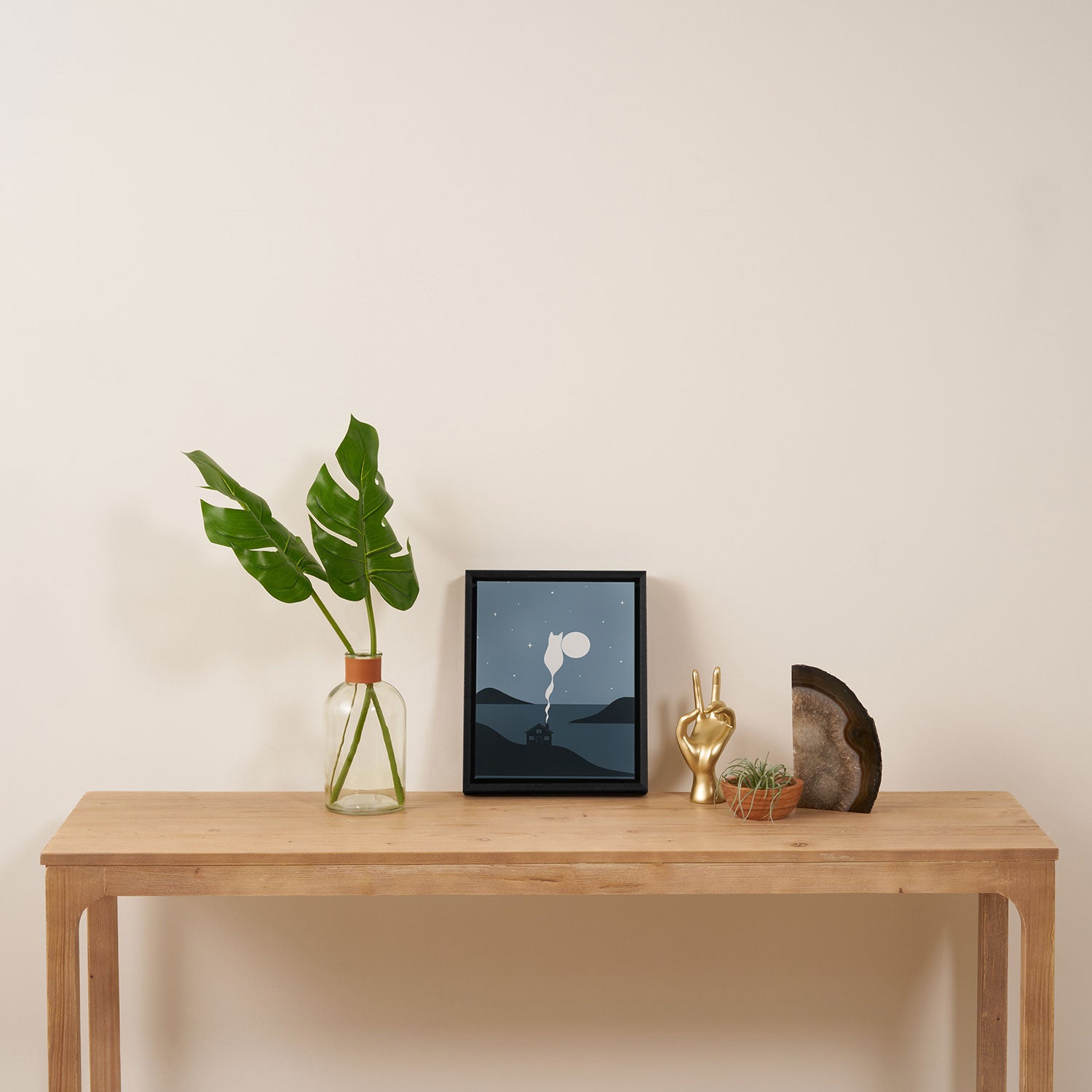 Cat Landscape 45 Framed Canvas Print Gallery Image 4