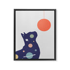 Cat Landscape 49 Framed Canvas Print Gallery Image 6