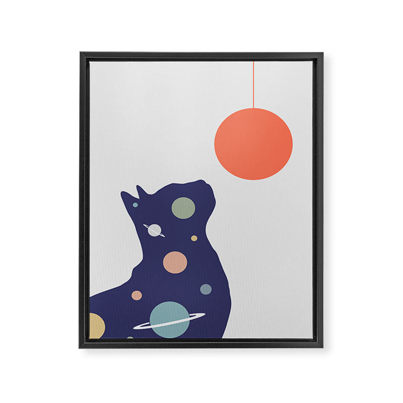 Cat Landscape 49 Framed Canvas Print Gallery Image 6