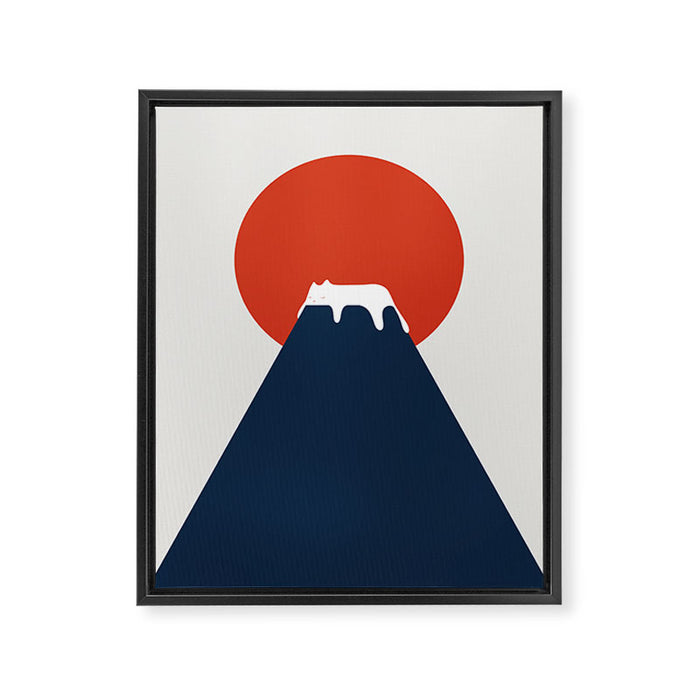 Cat Landscape 5 Framed Canvas Print Gallery Image 1