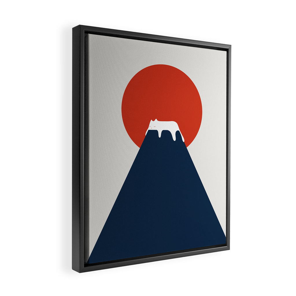 Cat Landscape 5 Framed Canvas Print Gallery Image 2