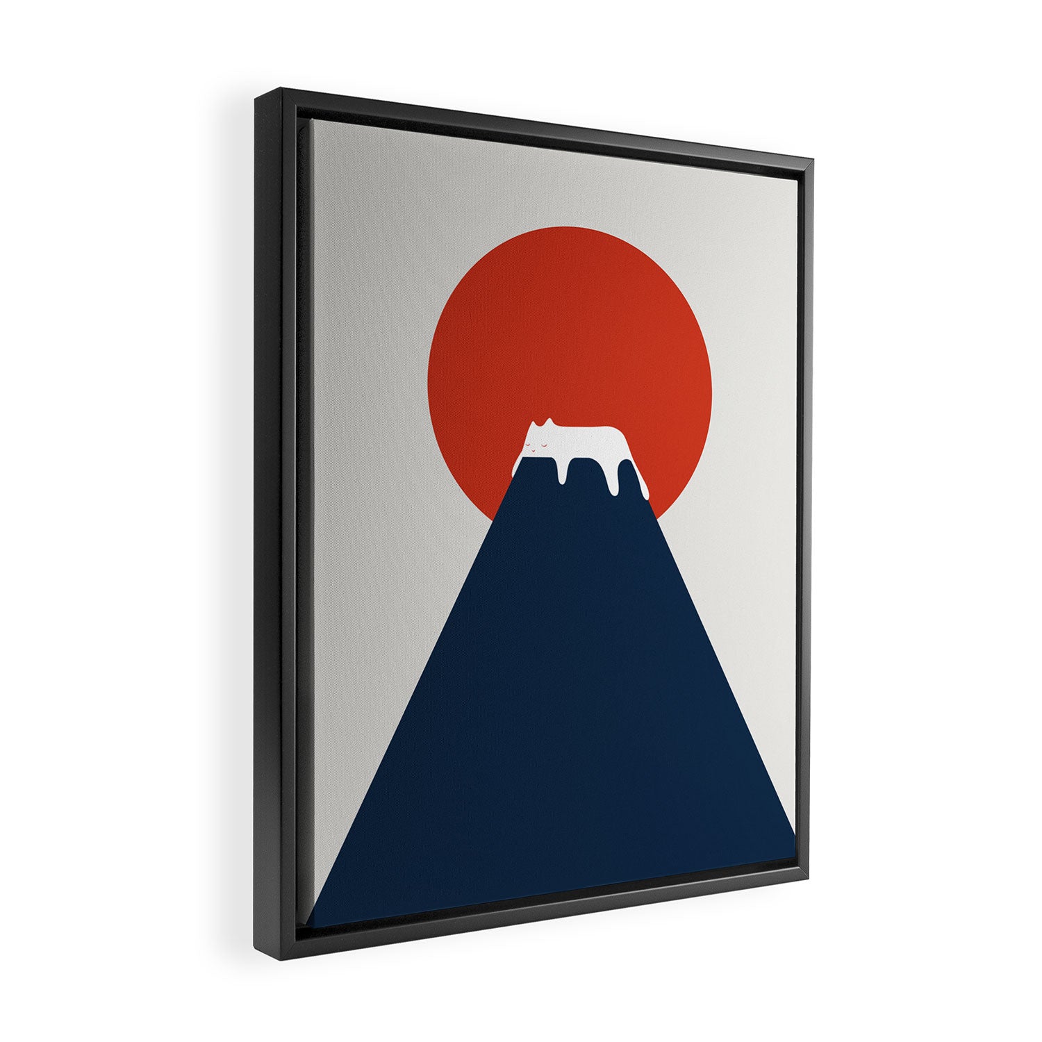 Cat Landscape 5 Framed Canvas Print Gallery Image 2