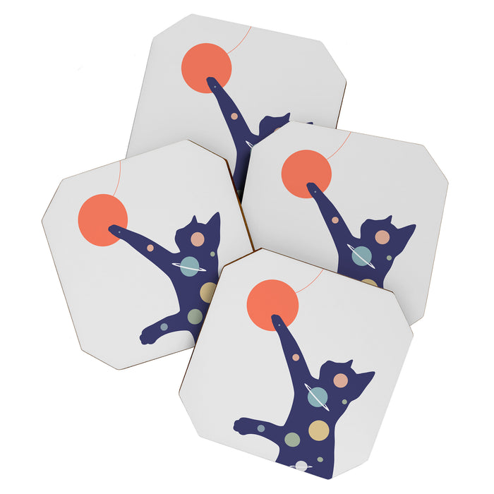Cat Landscape 50 Coaster Gallery Image 1