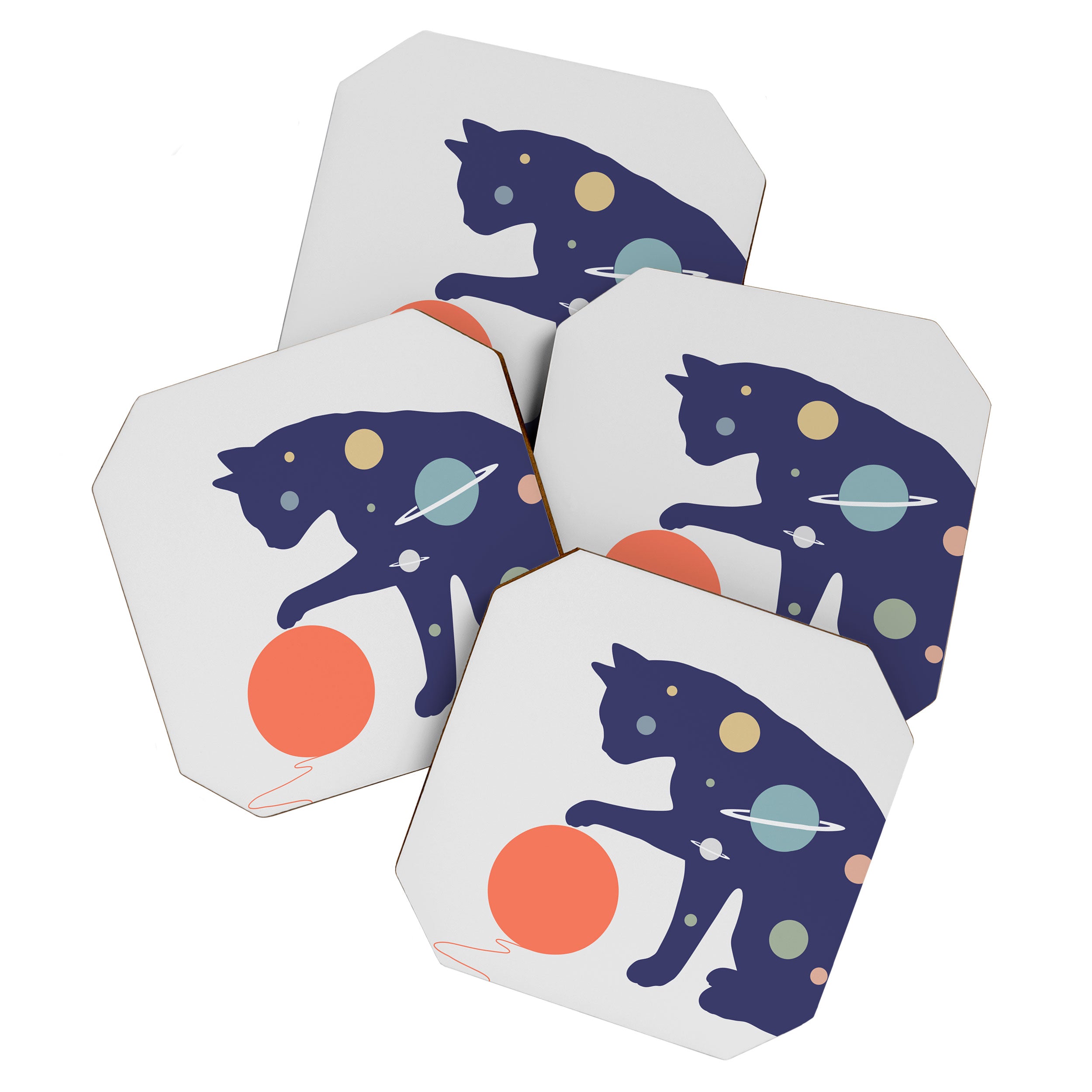 Cat Landscape 51 Coaster Gallery Image 1