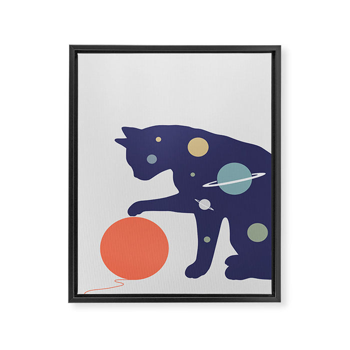 Cat Landscape 51 Framed Canvas Print Gallery Image 1