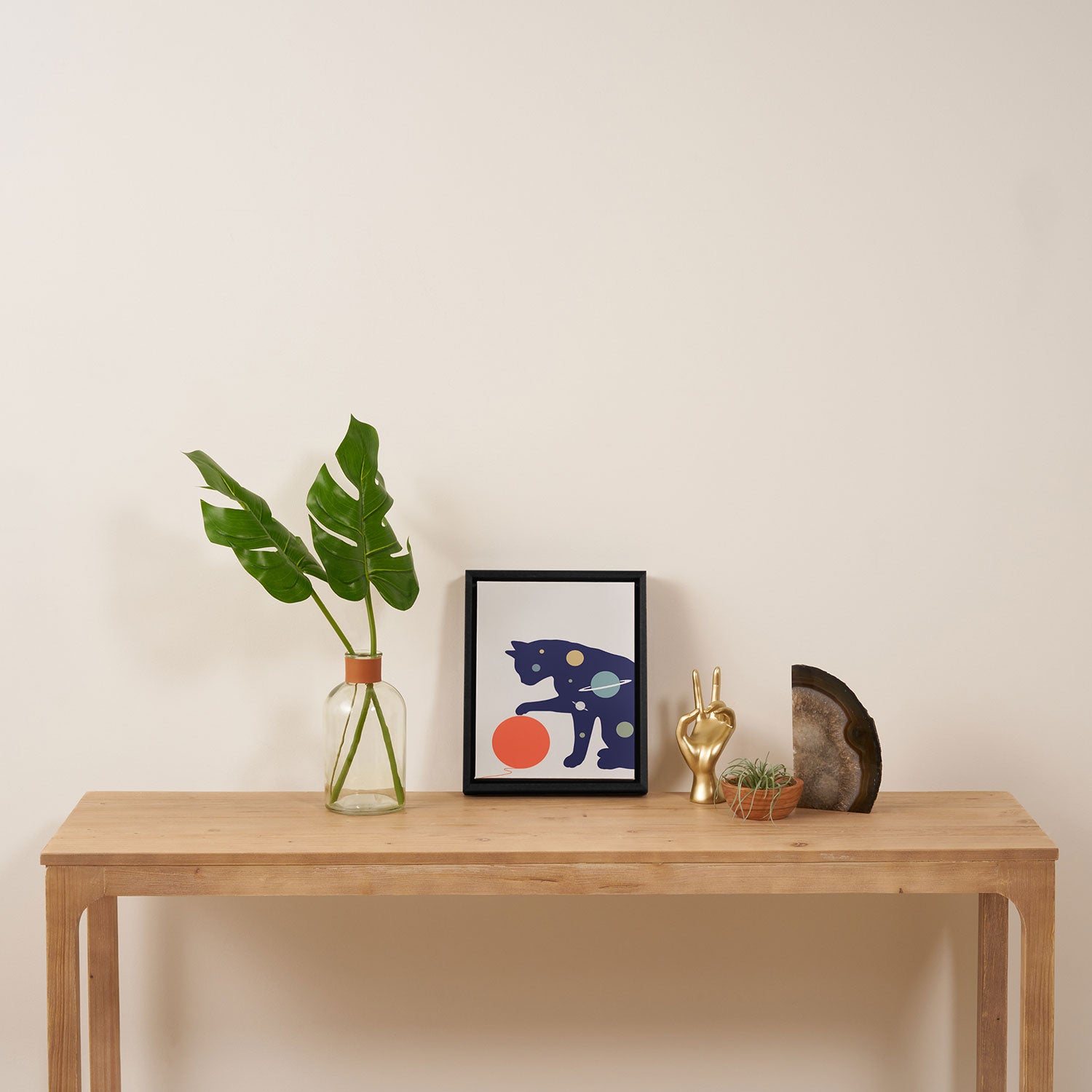 Cat Landscape 51 Framed Canvas Print Gallery Image 4