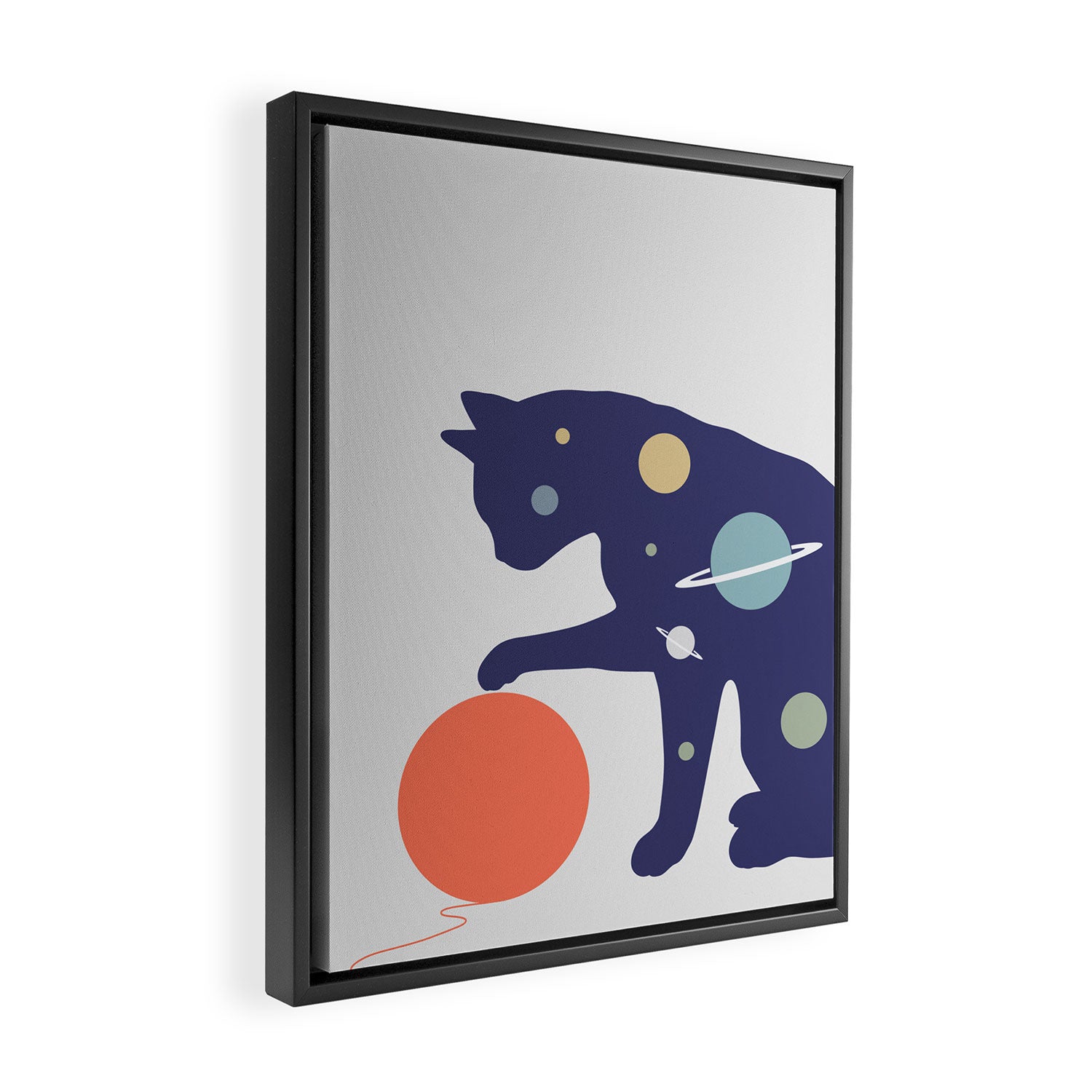 Cat Landscape 51 Framed Canvas Print Gallery Image 2