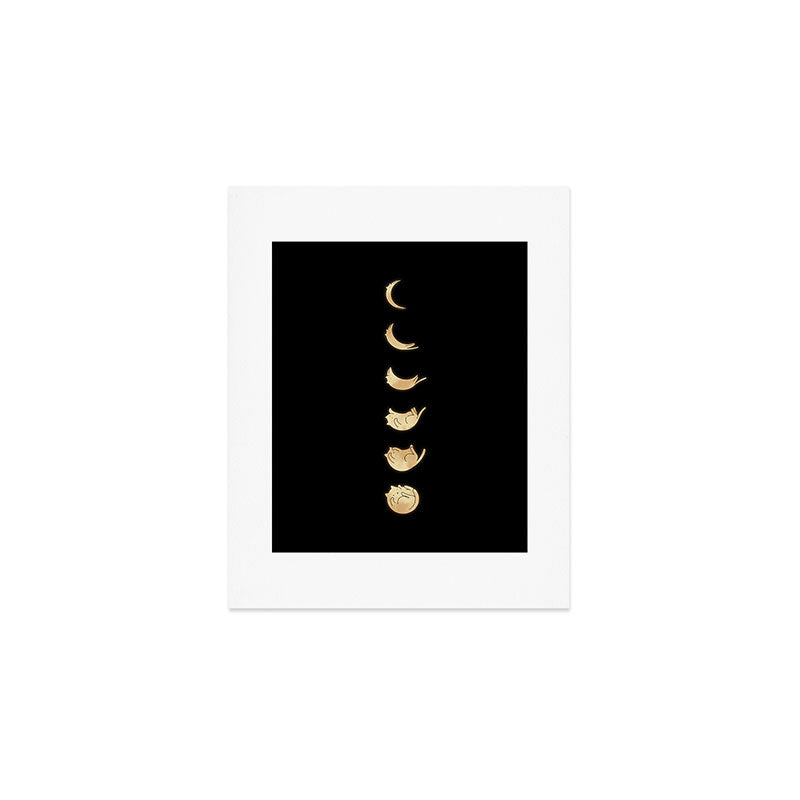 Cat Landscape 57: Phases of the Meow Art Print Gallery Image 1