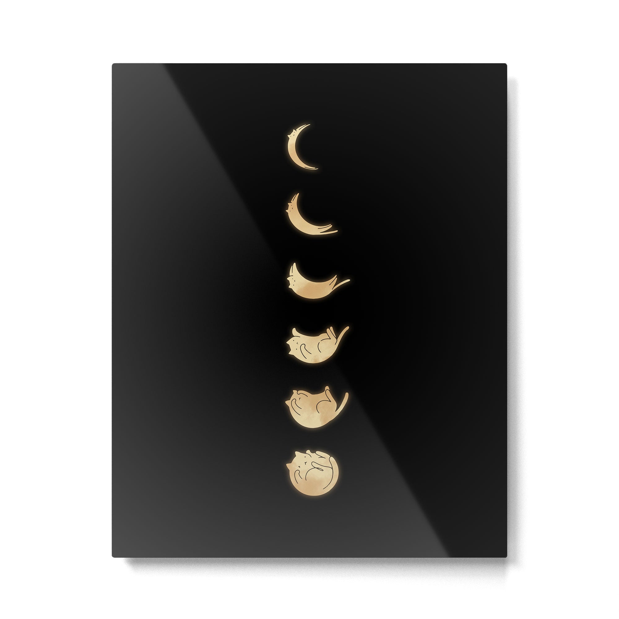 Cat Landscape 57: Phases of the Meow Metal Print Gallery Image 4