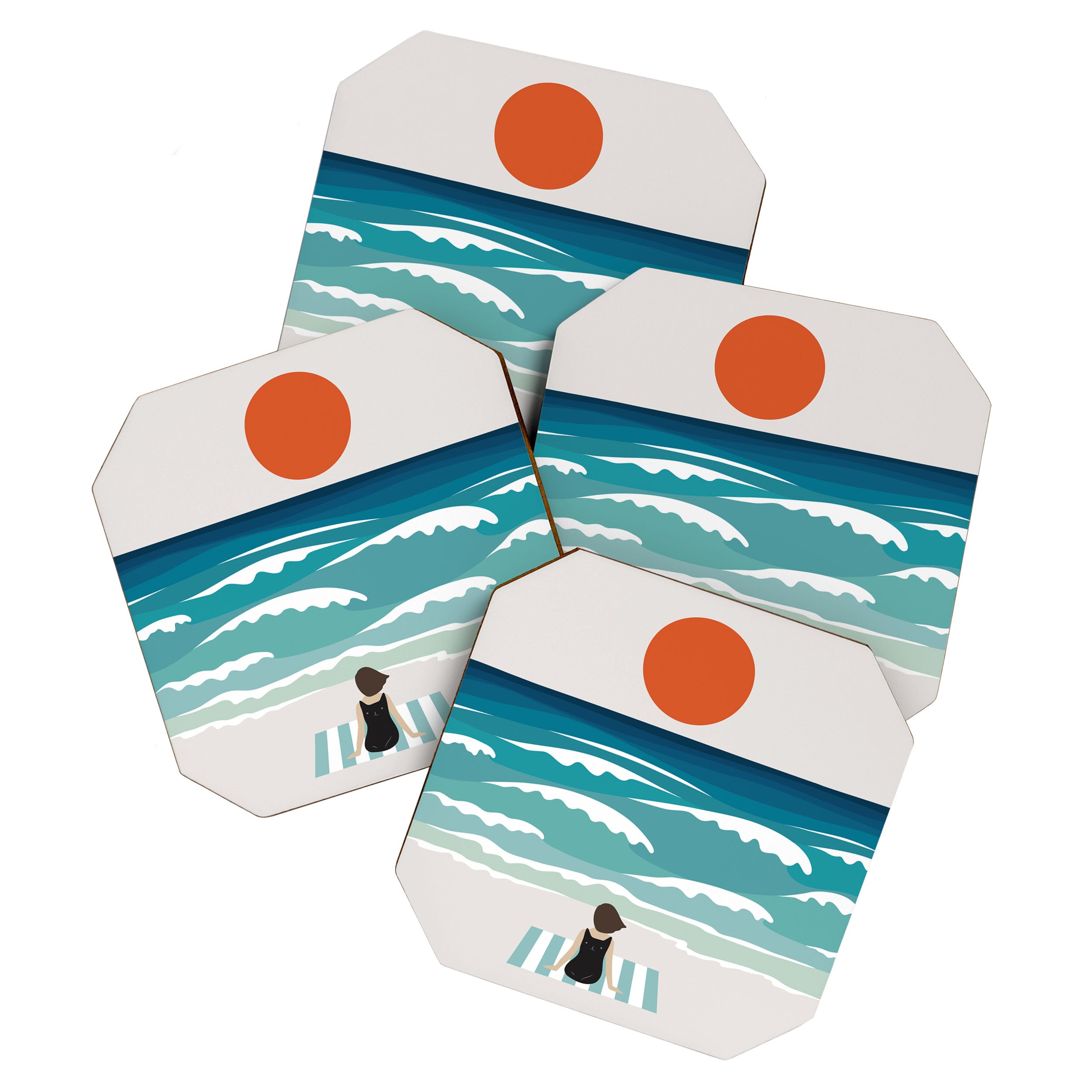 Cat Landscape 62 Coaster Gallery Image 1