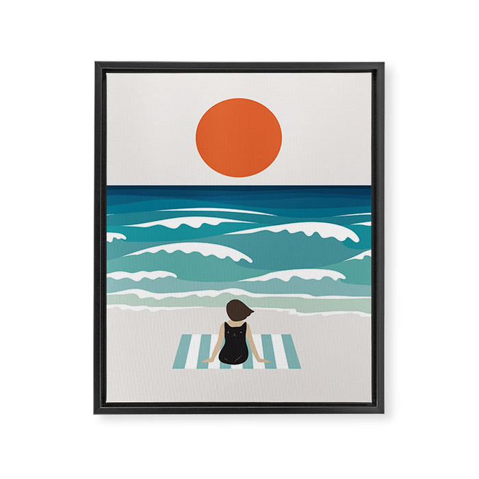 Cat Landscape 62 Framed Canvas Print Gallery Image 1