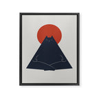 Cat Landscape 63: Meow-ditation Framed Canvas Print Gallery Image 6