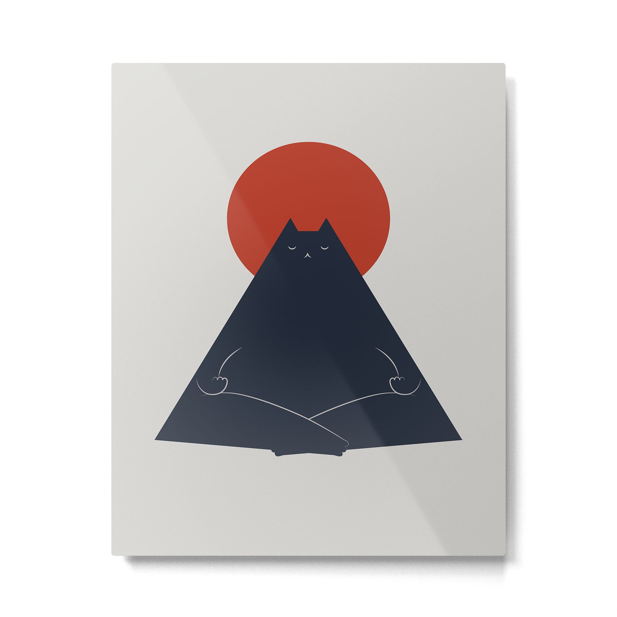 Cat Landscape 63: Meow-ditation Metal Print Gallery Image 4