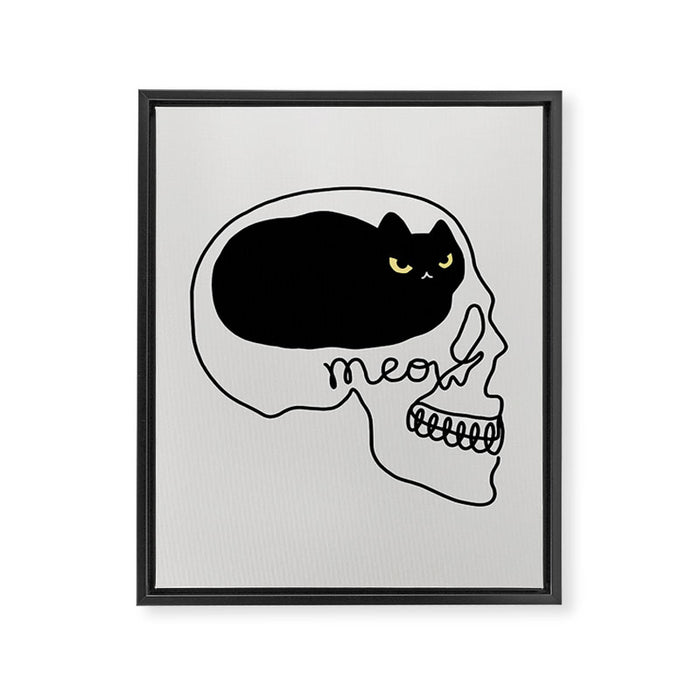 Cat Landscape 67: Cat People Framed Canvas Print Gallery Image 1