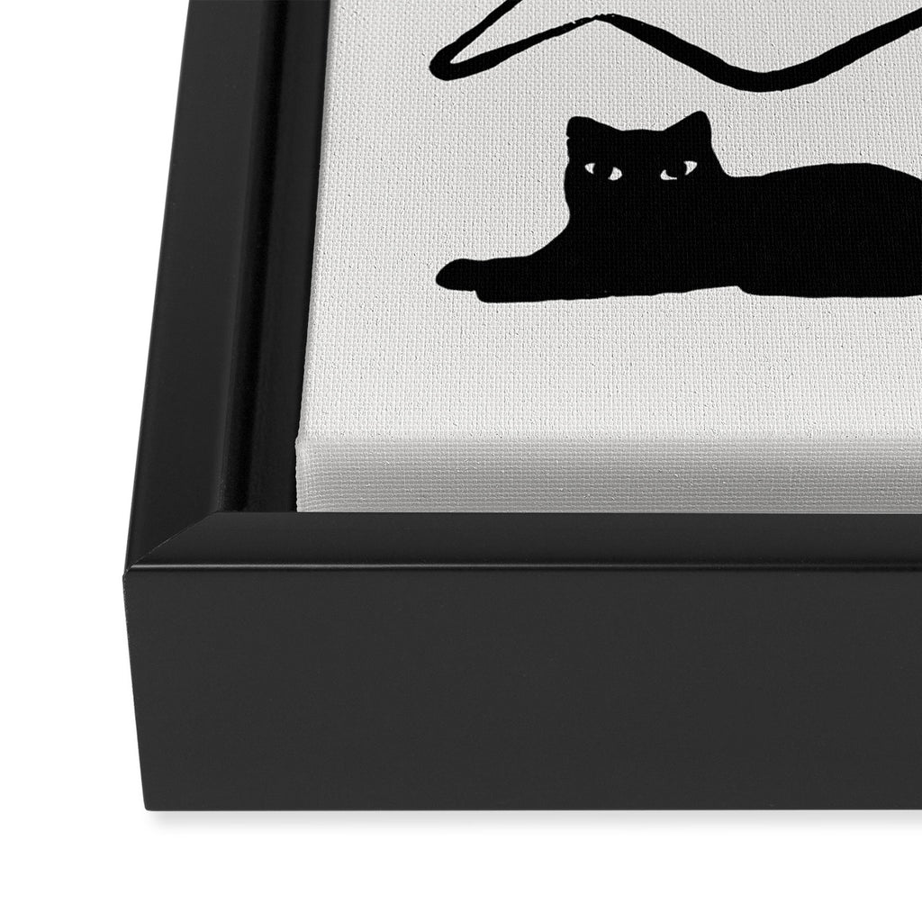Cat Landscape 68 Framed Canvas Print Gallery Image 3