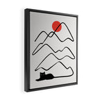 Cat Landscape 68 Framed Canvas Print Gallery Image 2