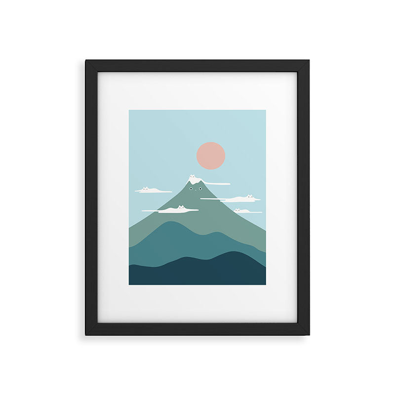 Cat Landscape 72B Framed Art Print Gallery Image 4
