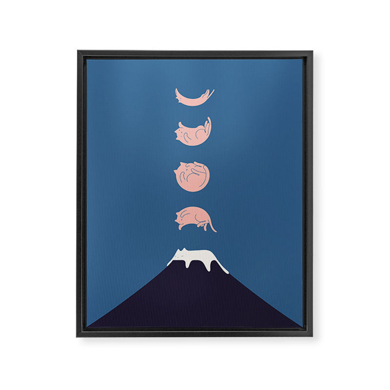 Cat Landscape 73 Framed Canvas Print Gallery Image 8