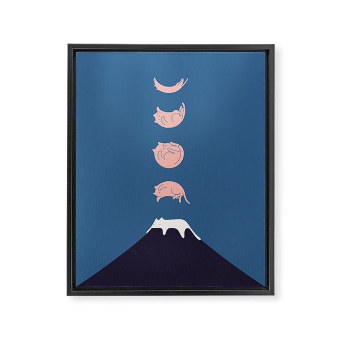 Cat Landscape 73 Framed Canvas Print Gallery Image 1